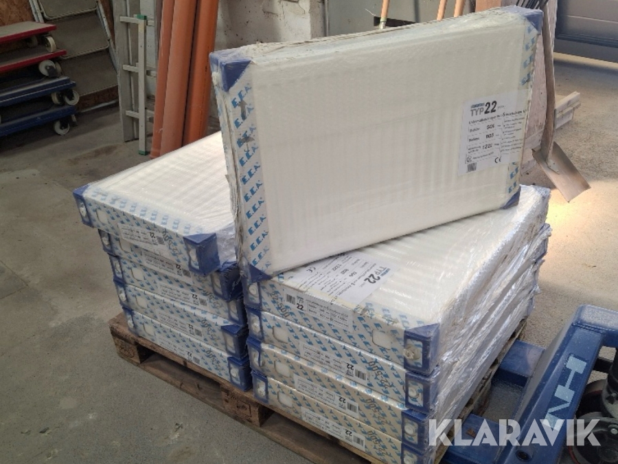 Radiator E.C.A T22 - 2 lags med 2 konvertere, 10 styk
