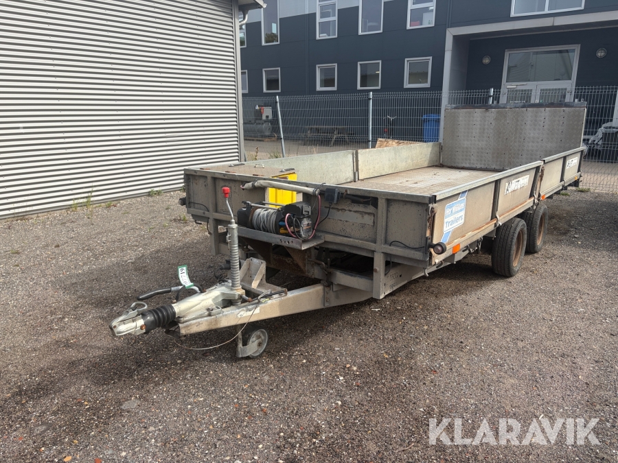 Maskintrailer Ifor Williams Trailers 6 med tipfunktion