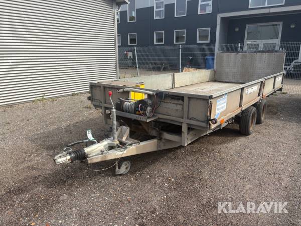 Maskintrailer Ifor Williams Trailers 6 med tipfunktion