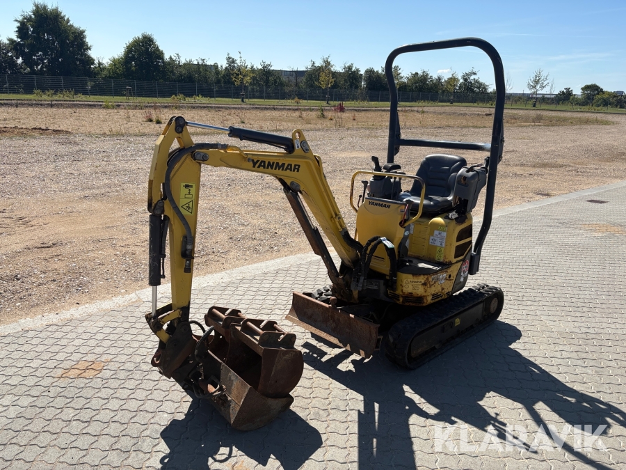 Minigraver Yanmar VIO12 med 3 styk skovle