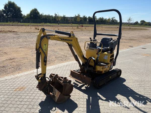 Minigraver Yanmar VIO12 med 3 styk skovle