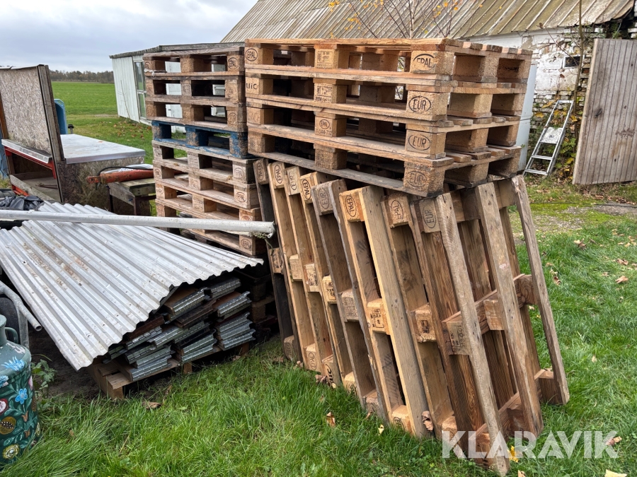 Paller + Rammer Euro + EPAL 24 stk paller + 24 stk rammer