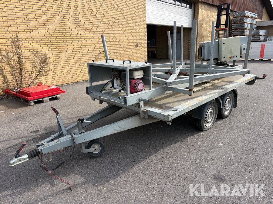 Trailer til pex rør Brenderup 2000kg - 1 styk
