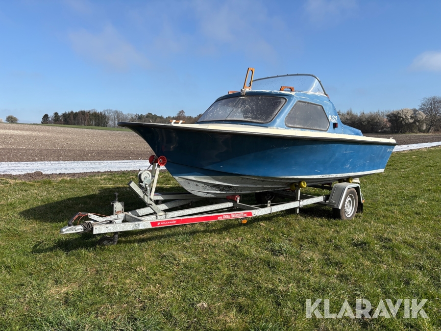 Båd Selco 18 med bådtrailer