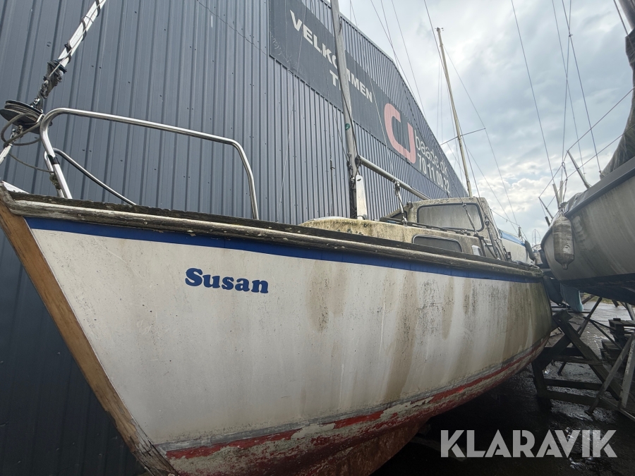 Motorsejler 27 fod med mast