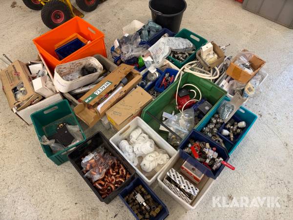 Rørfittings, lukkeventiler og pumper - blandet lot