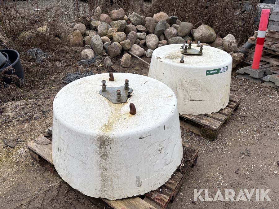 Betonklodser - 2 styk