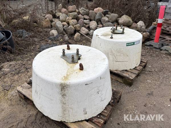 Betonklodser - 2 styk