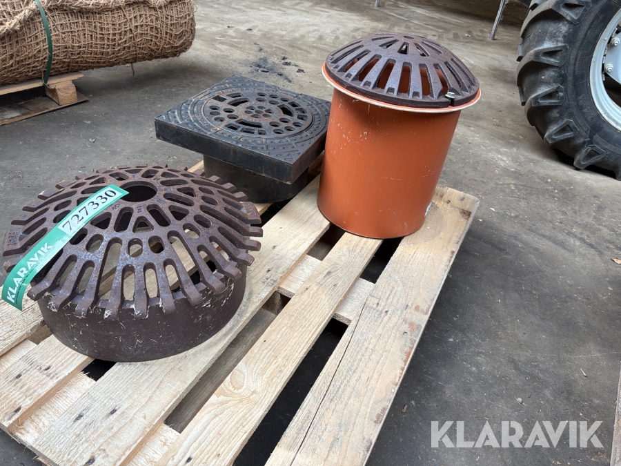 Støbejerns dæksler Furnes 3 styk