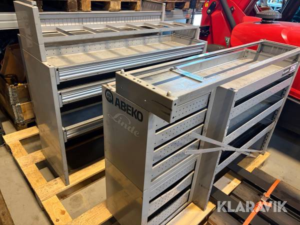 Bilinventar Sortimo - har siddet i en Volkswagen Transporter