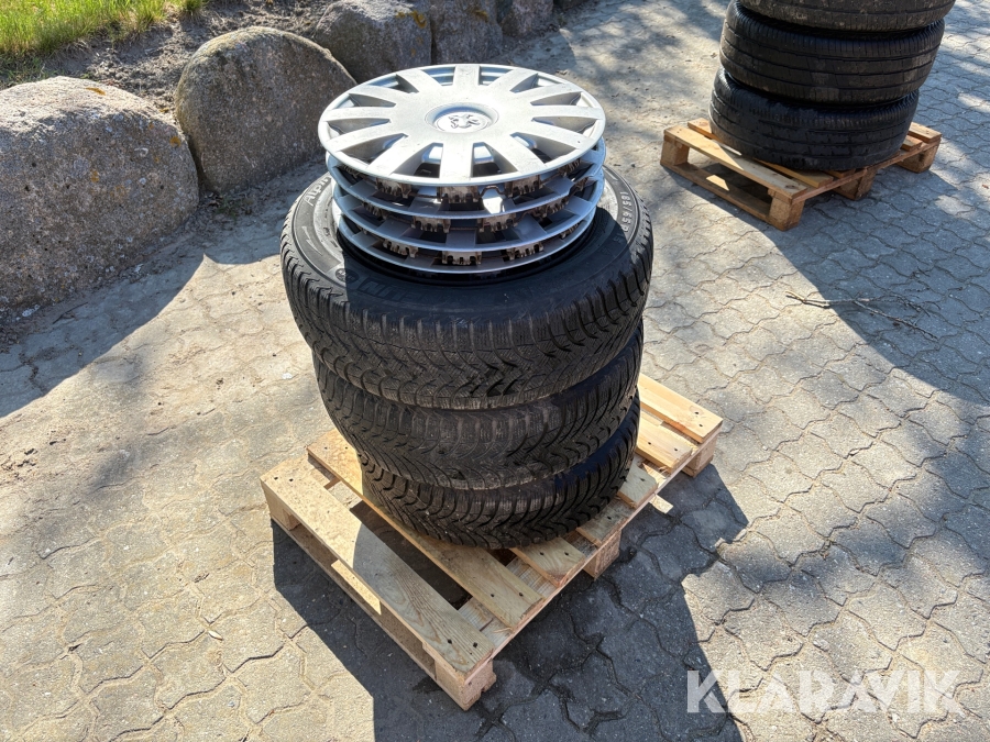 Vinterhjul Michelin Alpin 185/65R15 3 styk