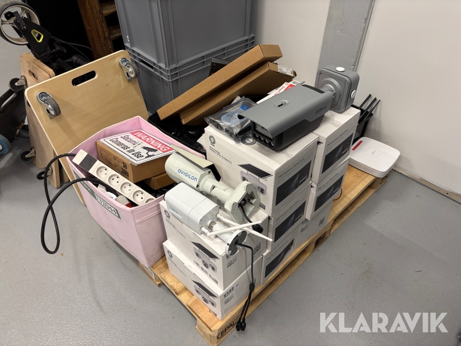 Assorteret overvågningsudstyr - 1 palle