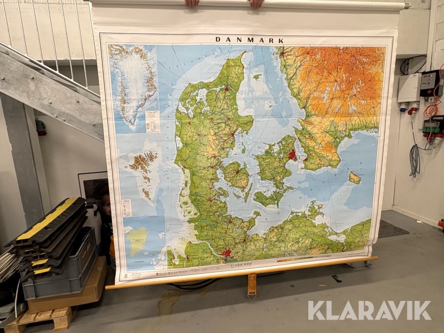 Danmarks- og Europakort Nordisk Korthandel - 2 styk