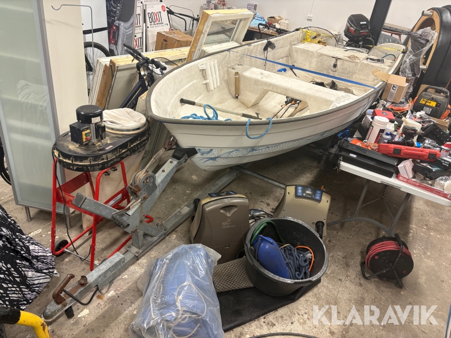 Fiskerjolle + bådtrailer