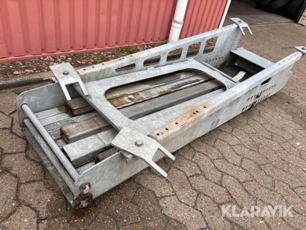 Strøkasse til ophæng under trailer - galvaniseret