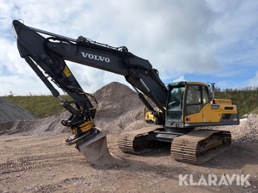 Gravemaskine Volvo EC300DL med engconrotor og 3D