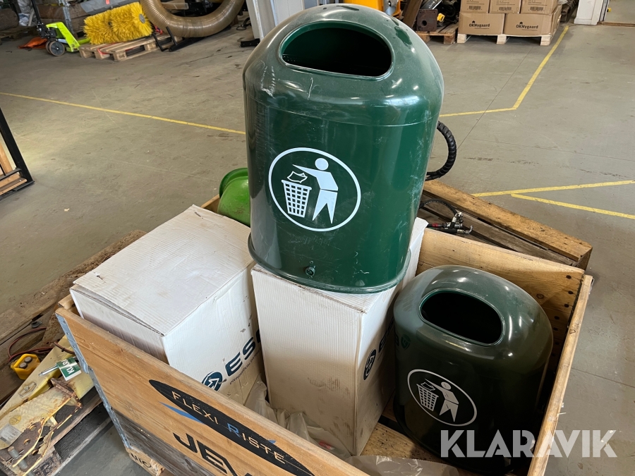 Skraldespande udendørs ESE 4 stk