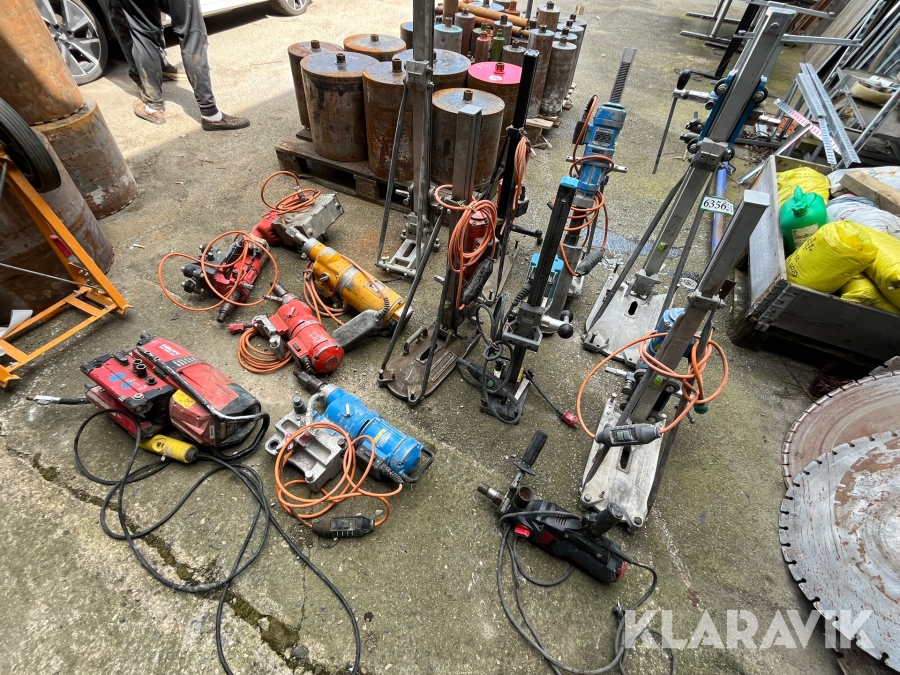 Kerneboremaskiner Weka/Tyrolit/Hilti - 12 styk