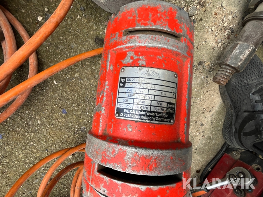 Kerneboremaskiner Weka/Tyrolit/Hilti - 12 styk