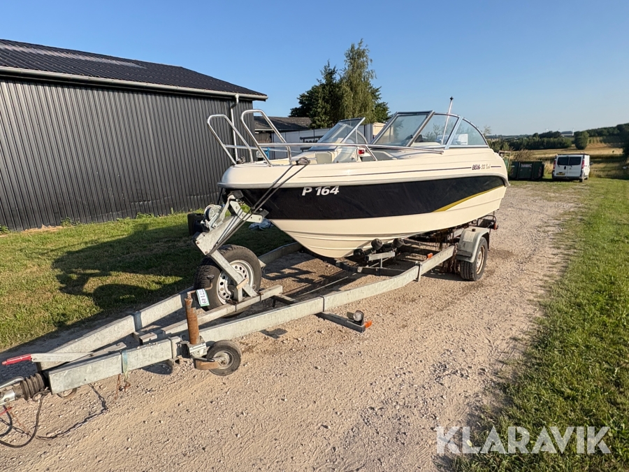Speedbåd med trailer Bella / Brenderup 500 Excel 100 hk Yamaha motor