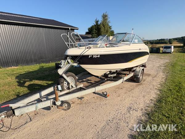 Speedbåd med trailer Bella / Brenderup 500 Excel 100 hk Yamaha motor