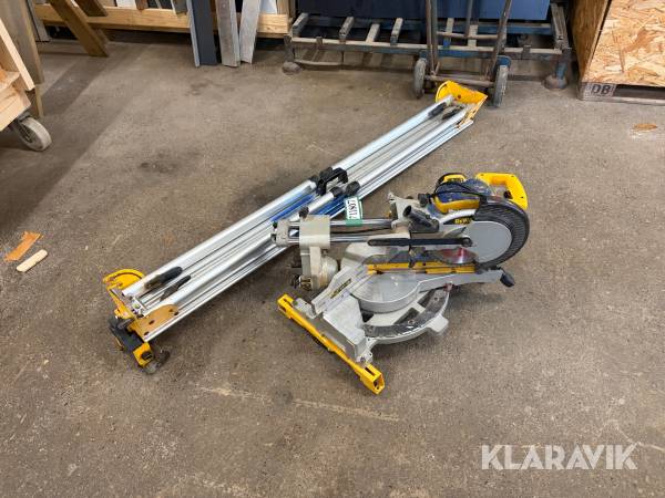 Kap-/geringssav Dewalt DW712N med stativ
