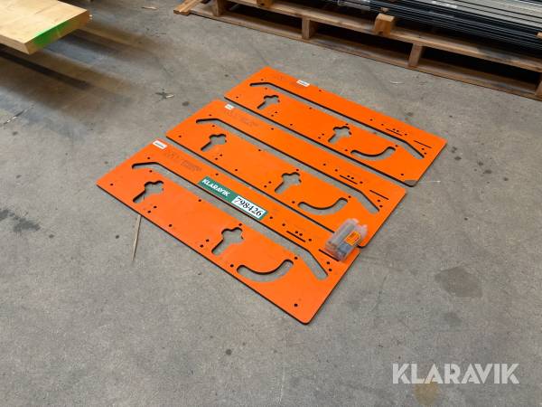 Fræseskabeloner CMT Orange Tools 3 styk. med 6 styk. positionerings-/anslagsstifter.