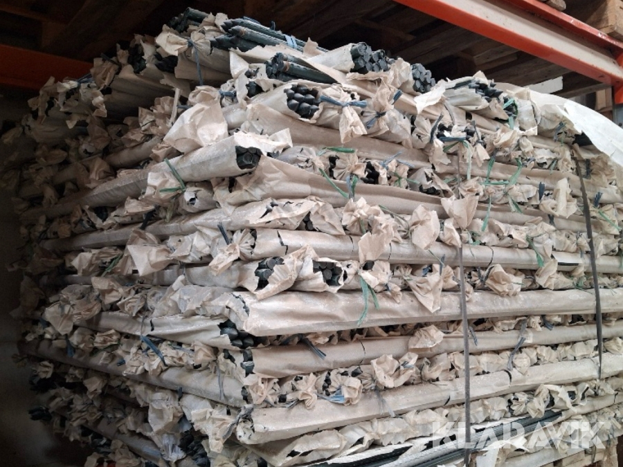 Plantepæle med grøn plast belagt med metal - 500 styk