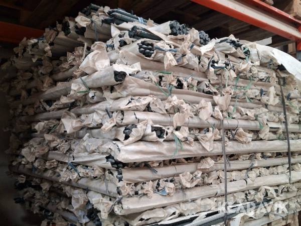 Plantepæle med grøn plast belagt med metal - 500 styk