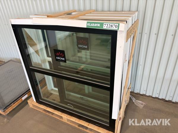 Vinduer Krone træ/alu - 3 lags - 5 styk