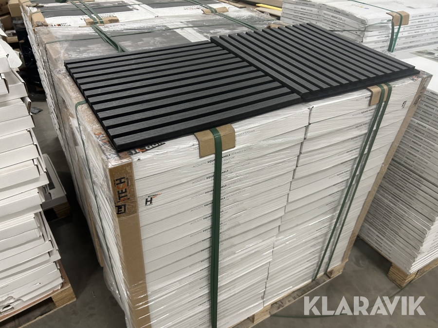 Aluatikpaneler Fibrotech Square Black Oak 80 styk