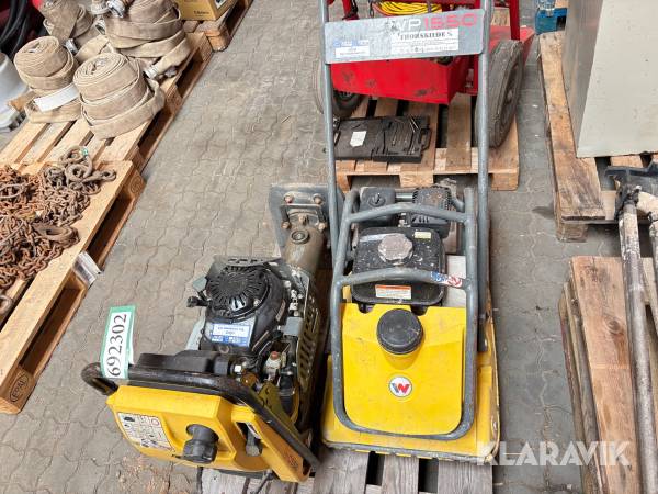 Pladevibrator og Jordloppe Wacker Neuson WP1550/BS50-4As 11in