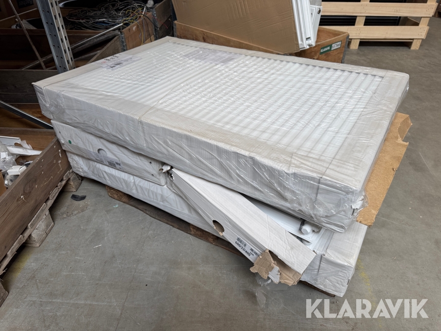 Radiatorer 4 styks - forskellige størrelser