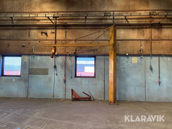 Kran KITO el-kædetalje med søjlesvingkran