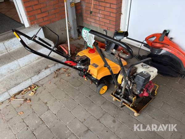 Pladevibrator og sneslynge 