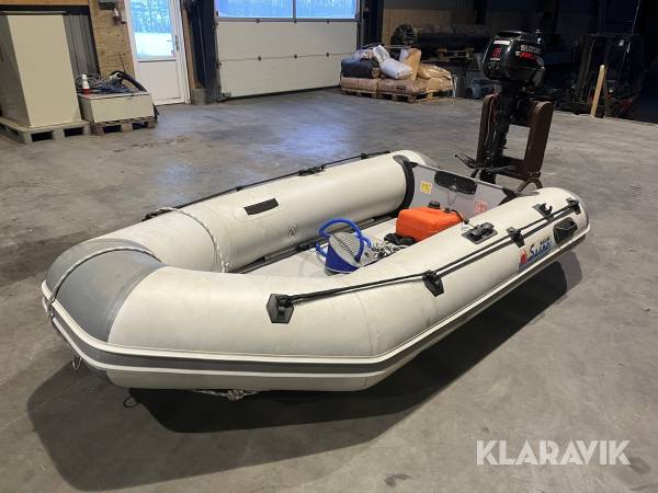 Gummibåd Marine Sun med motor 6 hk