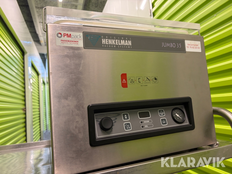 Vakuumpakkemaskine Henkelman Jumbo 35 bordmodel med Busch vakuumpumpe