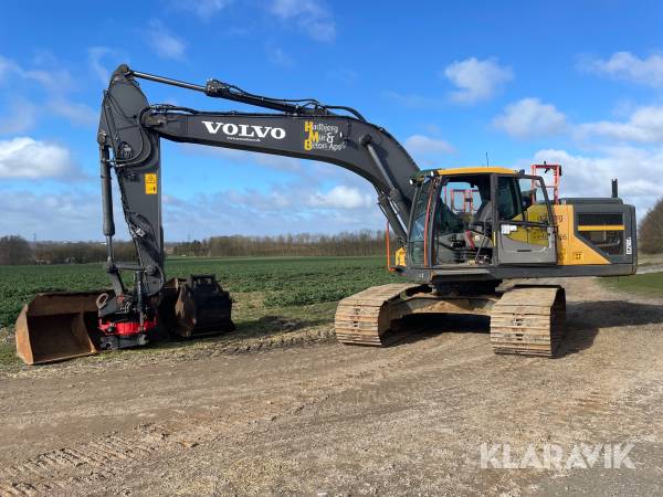 Gravemaskine Volvo EC250E med 3D gravesystem