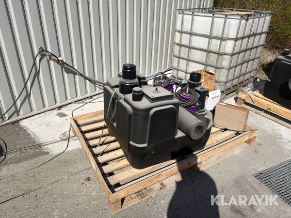 Pumpe- og løftestation Kessel Aqualift F XL 1400 W S3 Duo 200 liter