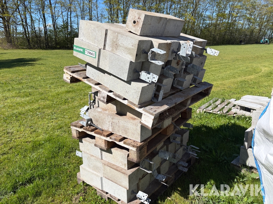Stolpefødder beton 55 styk