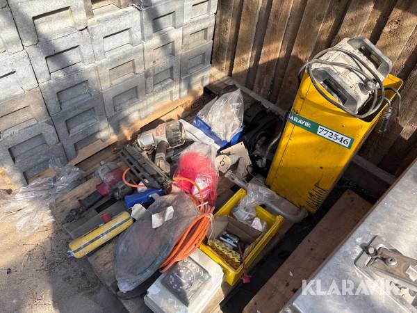 Blandet værktøj og lader - 1 palle