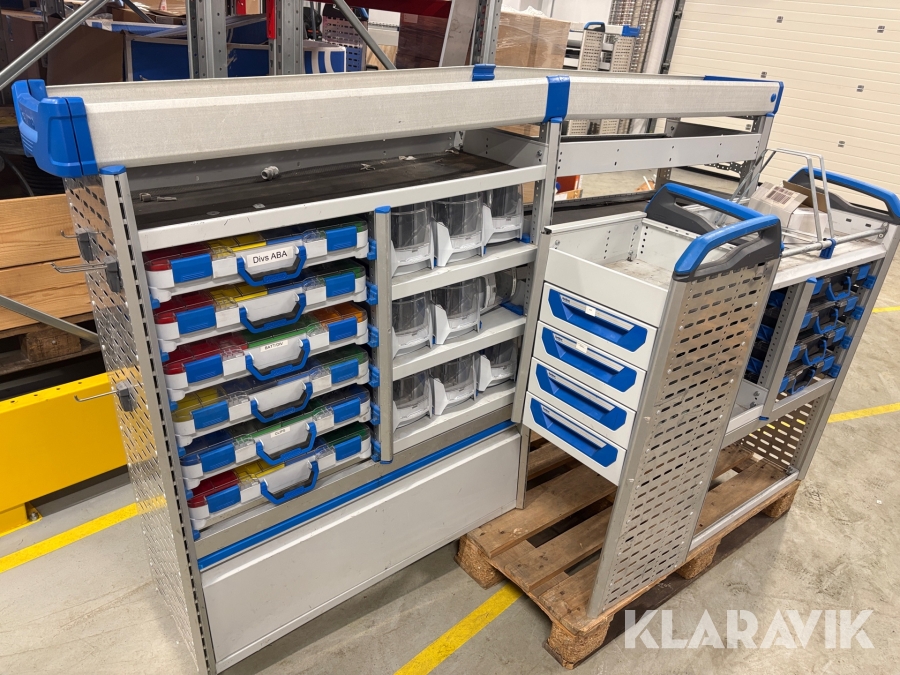 Inventar til kassebil Sortimo - 2 dele