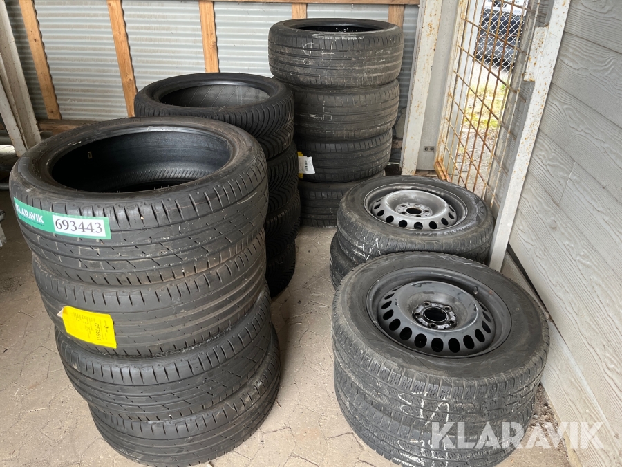Dæk og fælge Hankook/Michelin/Toyo 4 sæt 