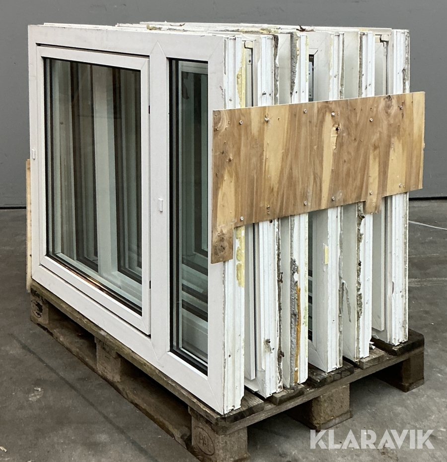 Plast dreje kip termovindue m/fastkarm top 6 styk 
