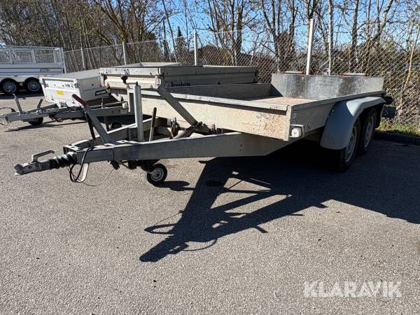 Maskintrailer Brenderup 1503 med tip-funktion