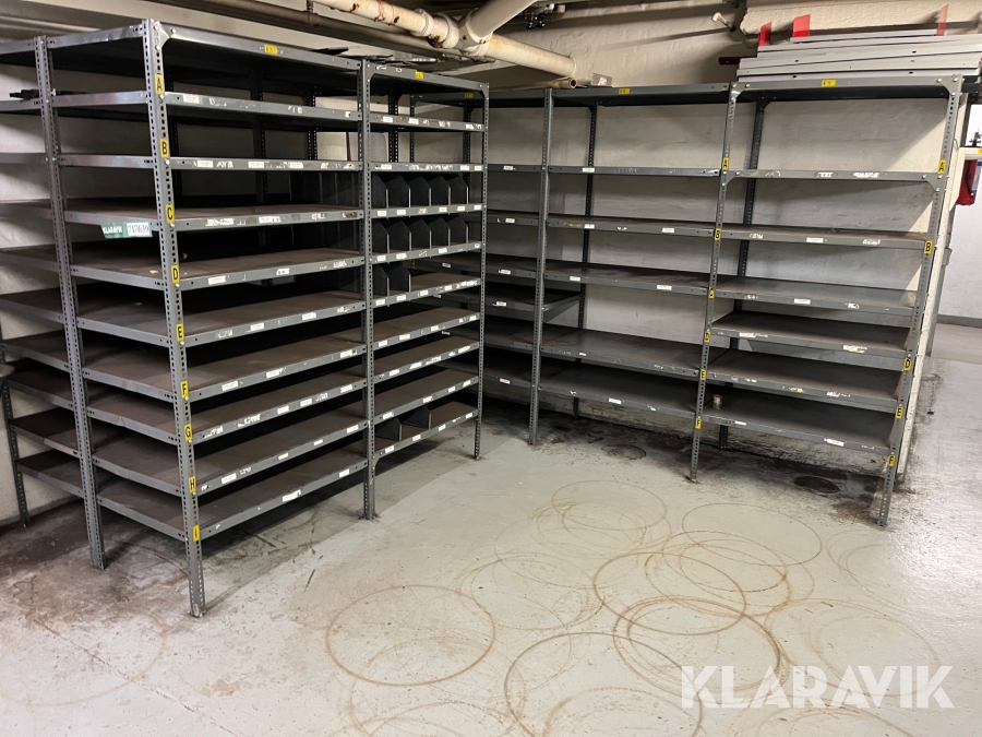 Lager reoler Dexion 140 12 fag