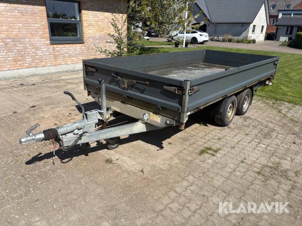 Tiptrailer 3-vejs Hapert E3500 375x180 Multi med slisker