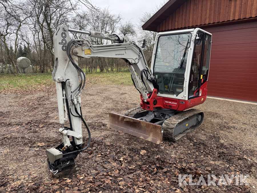 Gravemaskine Takeuchi TB230 med rotortilt