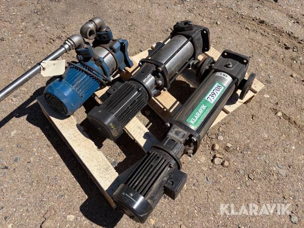Pumper blandet Grundfos/KSB 3 stk