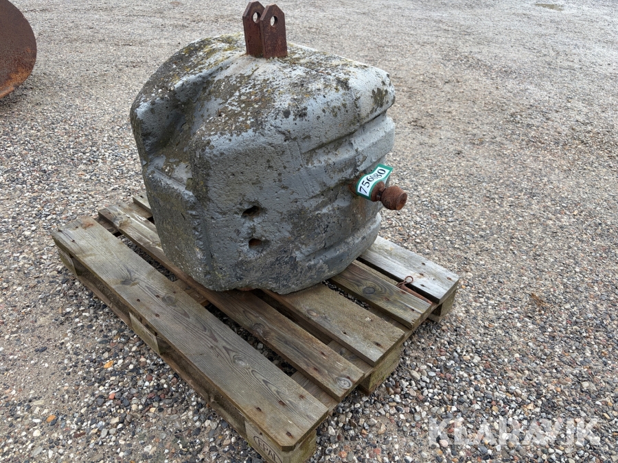Front vægtklods 3 punkt 600kg